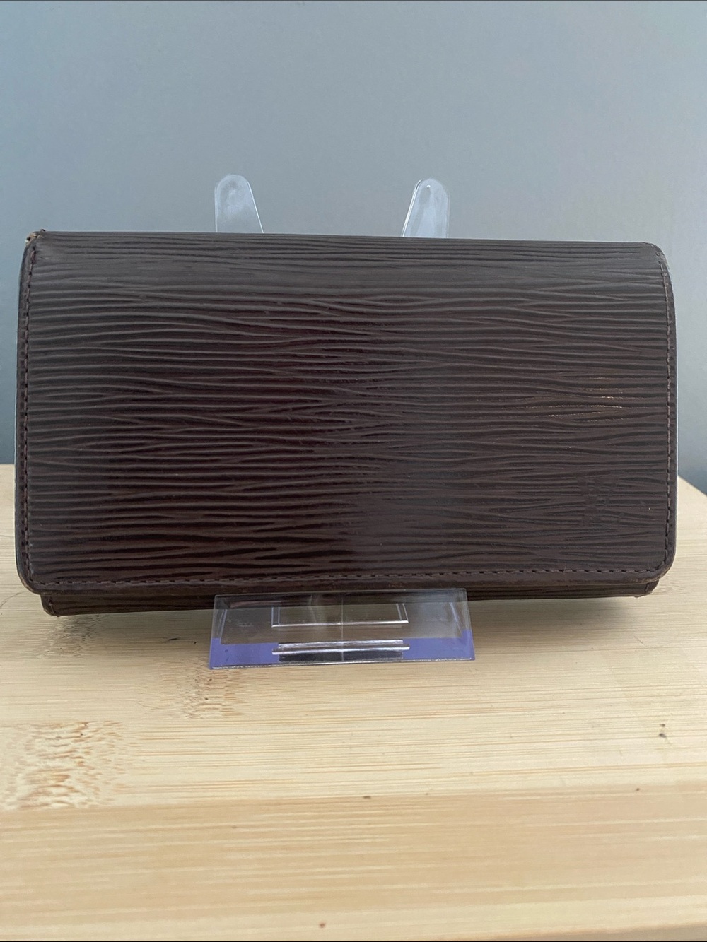 Louis Vuitton Brown Epi Leather Porte Monnaire Wallet with Dust Bag
